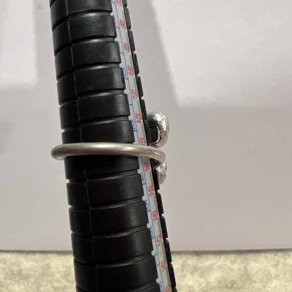 PRETTY SARAH COVENTRY SILVER TONE RING WITH ROSES - SIZE 6.5 - Picture 6 of 7